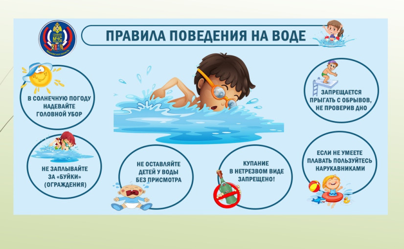 Безопасное поведение детей на водных объектах в период купального сезона.